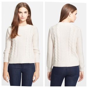 Joie • ‘Greer' Cable Knit Merino Wool Sweater